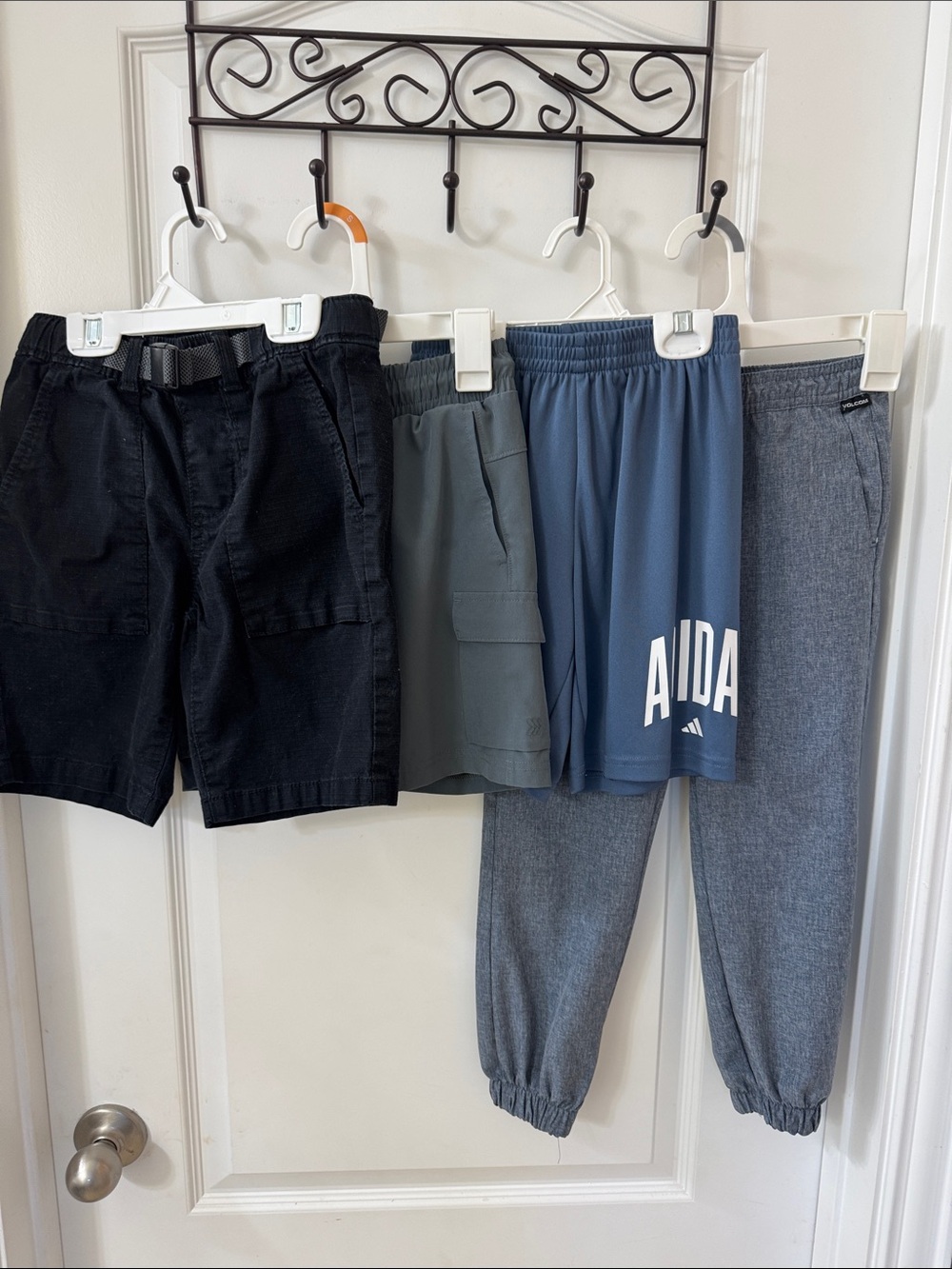 3 pair of short and adidas Blue Athletic Kids Shorts with Bold Logo